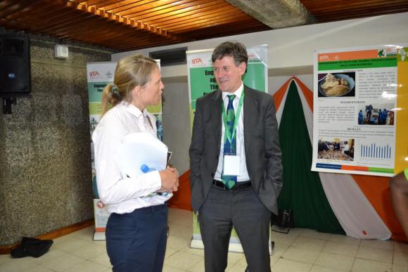 YPARD Director, Courtney Paisley networking during the AAIN conference