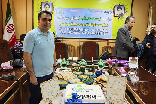 Mohammadreza celebrating YPARD 10 years