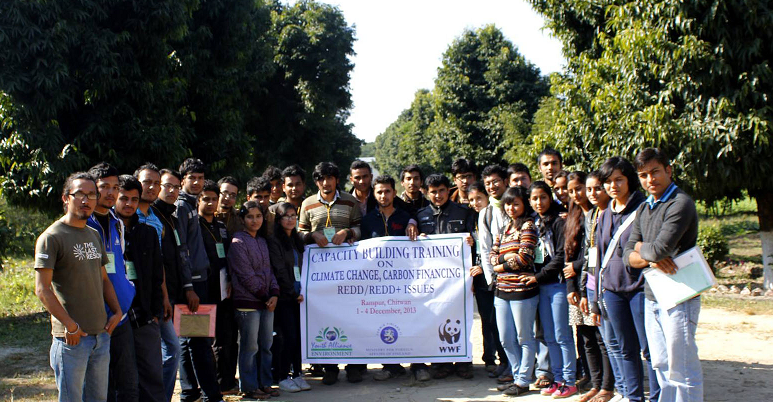 Nepalese youth climate change team