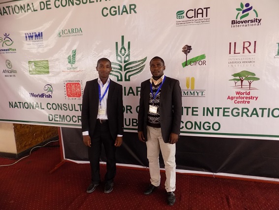 Herve et Arsene au consultations nationales du CGIAR en RDC