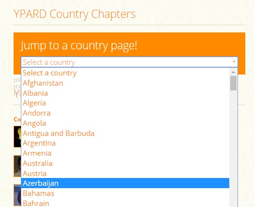 Jump into your country page