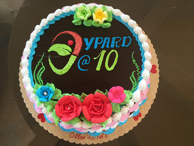 The YPARD 10 years anniversary cake courtesy of YPARD Philippines