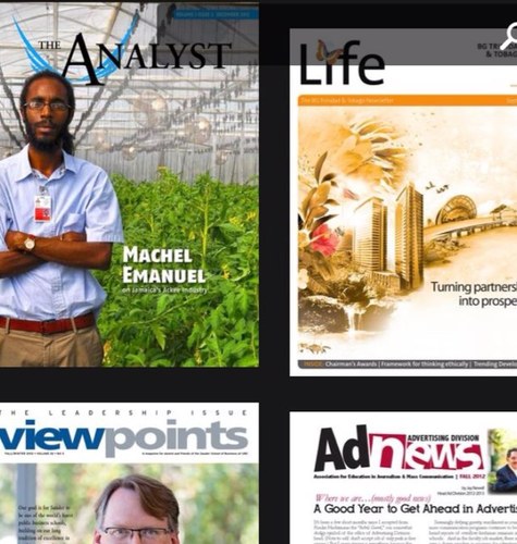 Top left corner: Machel featured in a cover page story in the magazine The Analyst titled, Cashing in on the Jamaicas Ackee Industry.
